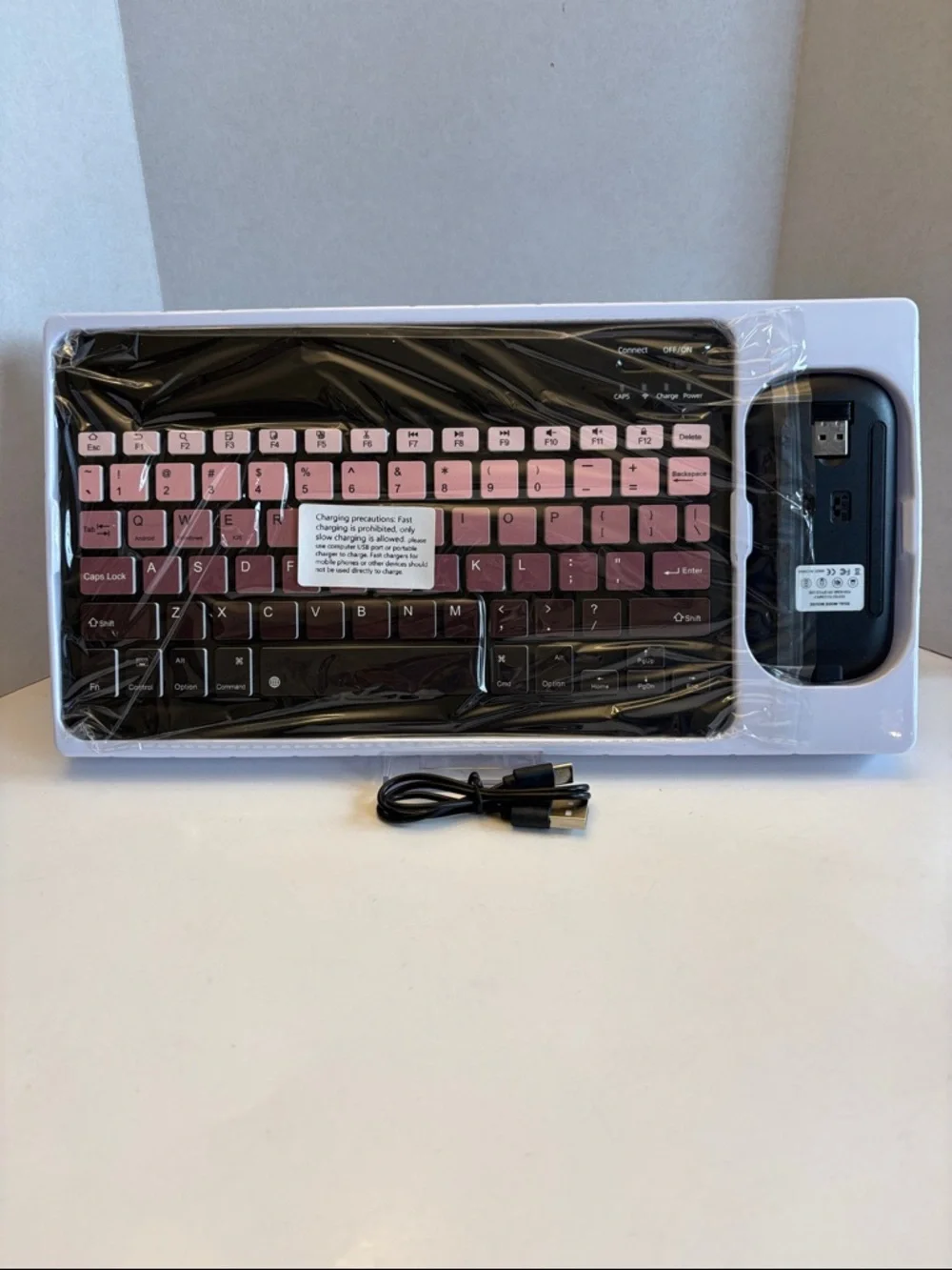 Wireless Bluetooth Mouse & Keyboard Kit - Brown